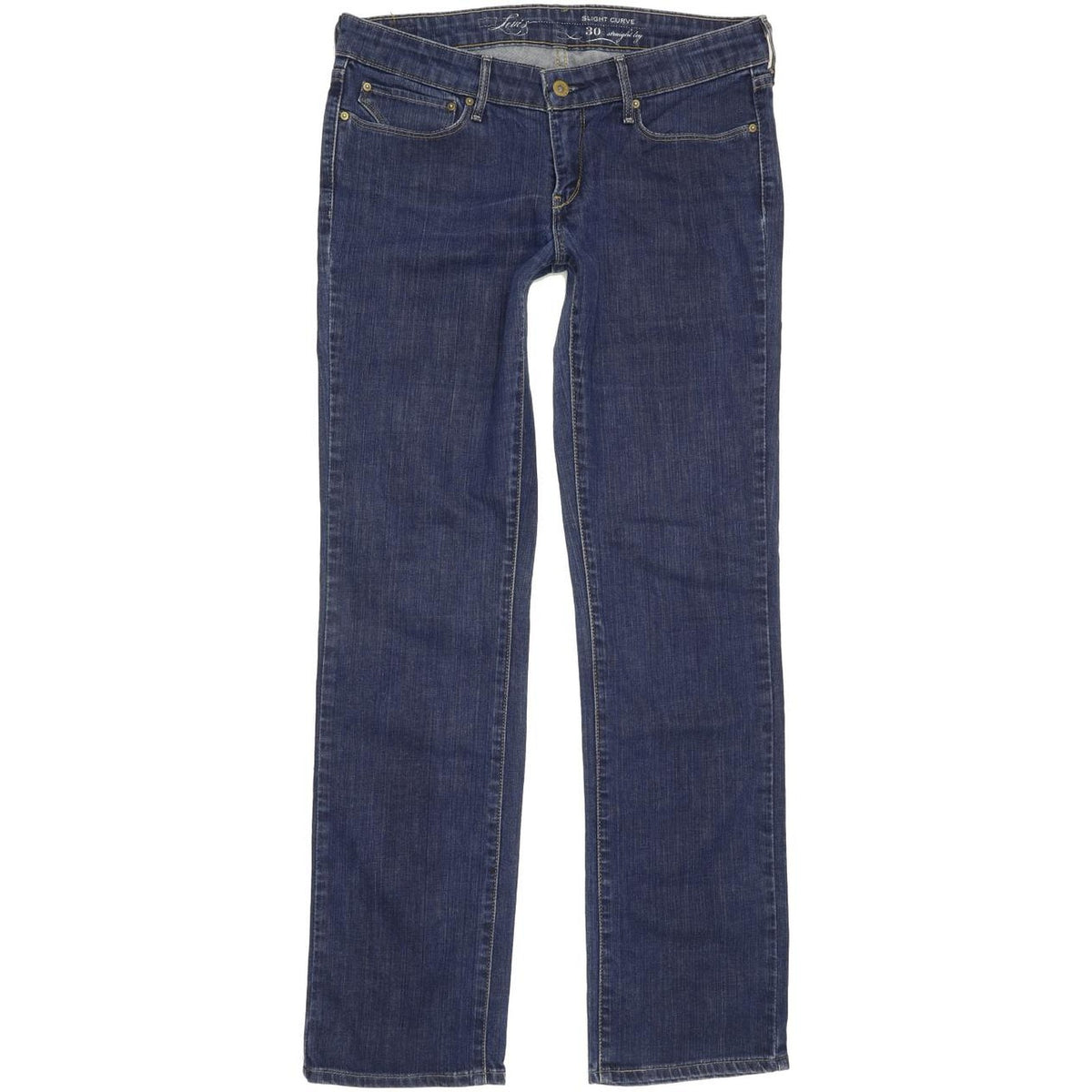 Levi's Slight Curve Women Blue Straight Slim Stretch Jeans W30 L32