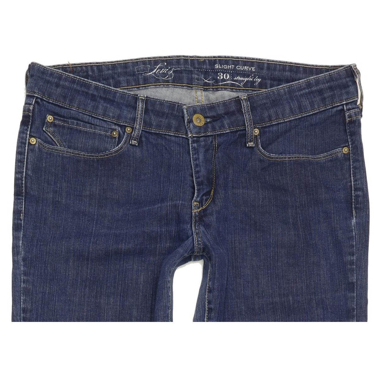 Levi's Slight Curve Women Blue Straight Slim Stretch Jeans W30 L32
