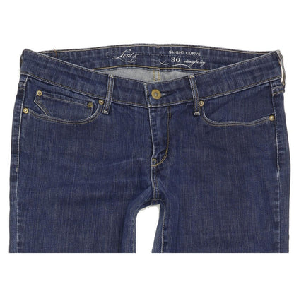 Levi's Slight Curve Women Blue Straight Slim Stretch Jeans W30 L32