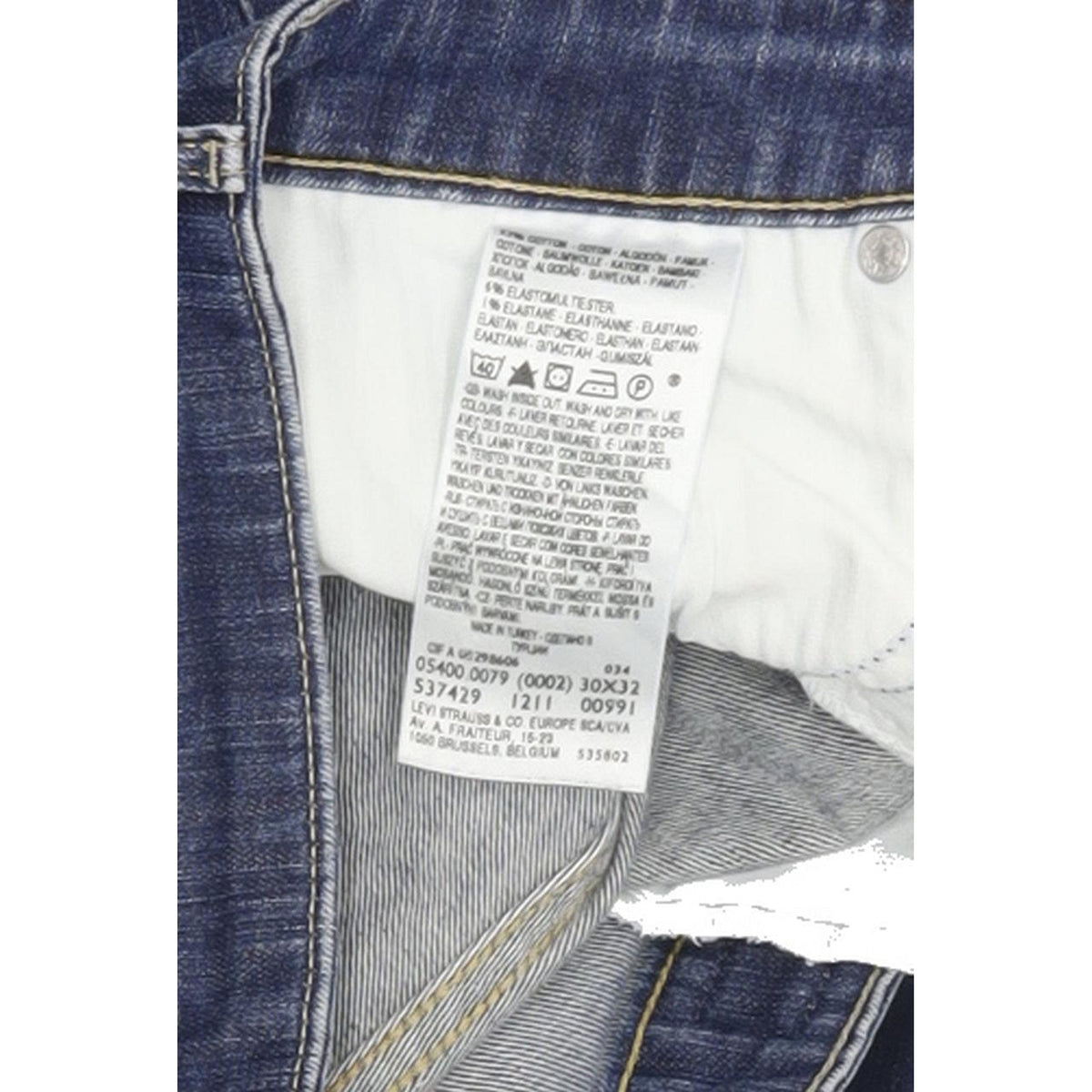 Levi's Slight Curve Women Blue Straight Slim Stretch Jeans W30 L32