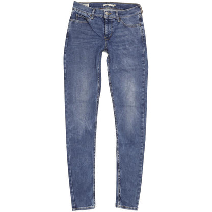 Levi's 710 Super Women Blue Skinny Slim Stretch Jeans W28 L32