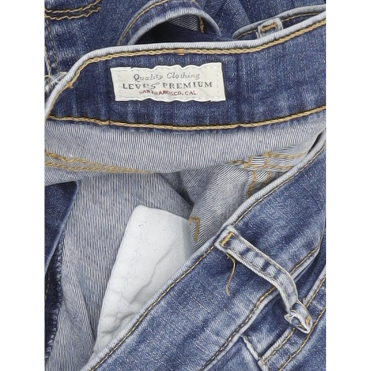 Levi's 710 Super Women Blue Skinny Slim Stretch Jeans W28 L32
