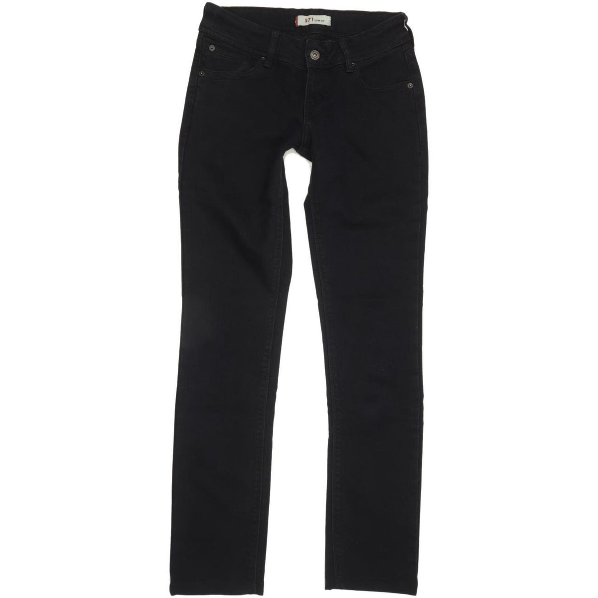 Levi's 571 Women Black Straight Slim Jeans W29 L31