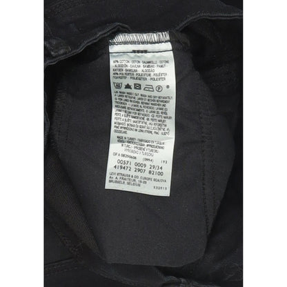 Levi's 571 Women Black Straight Slim Jeans W29 L31