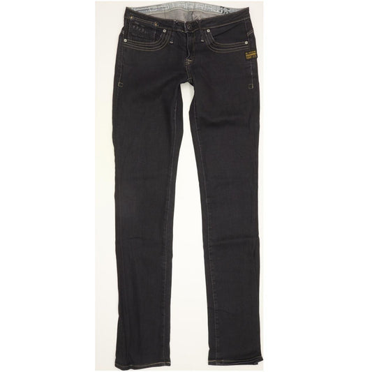 G-Star Medal Women Navy Straight Slim Stretch Jeans W27 L33