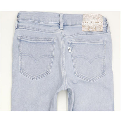 Levi's Line 8 Women Blue Skinny Slim Jeans W25 L30