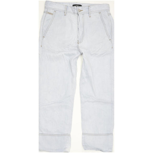 Diesel Blue Straight Loose Jeans High Waisted W26 L28