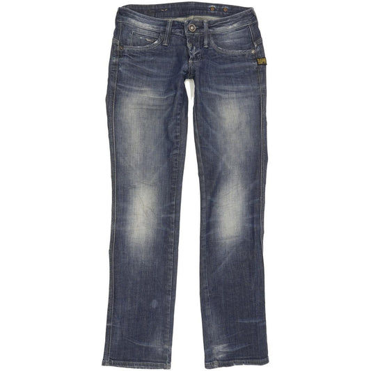 G-Star Midge Dover Women Blue Straight Slim Stretch Jeans W25 L30