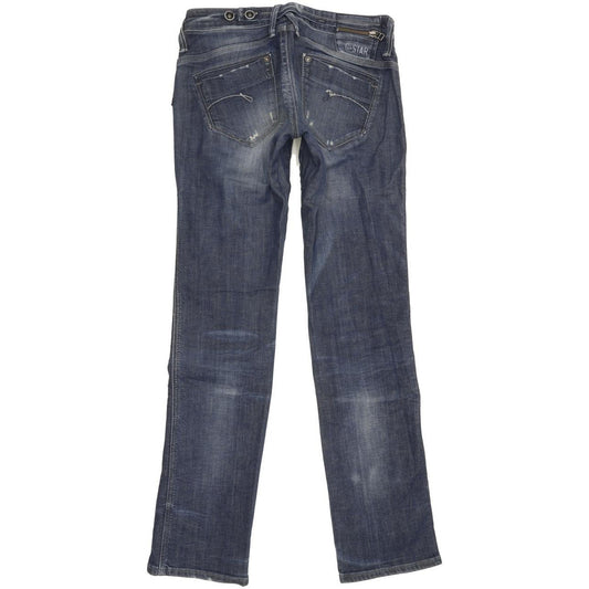 G-Star Midge Dover Women Blue Straight Slim Stretch Jeans W25 L30