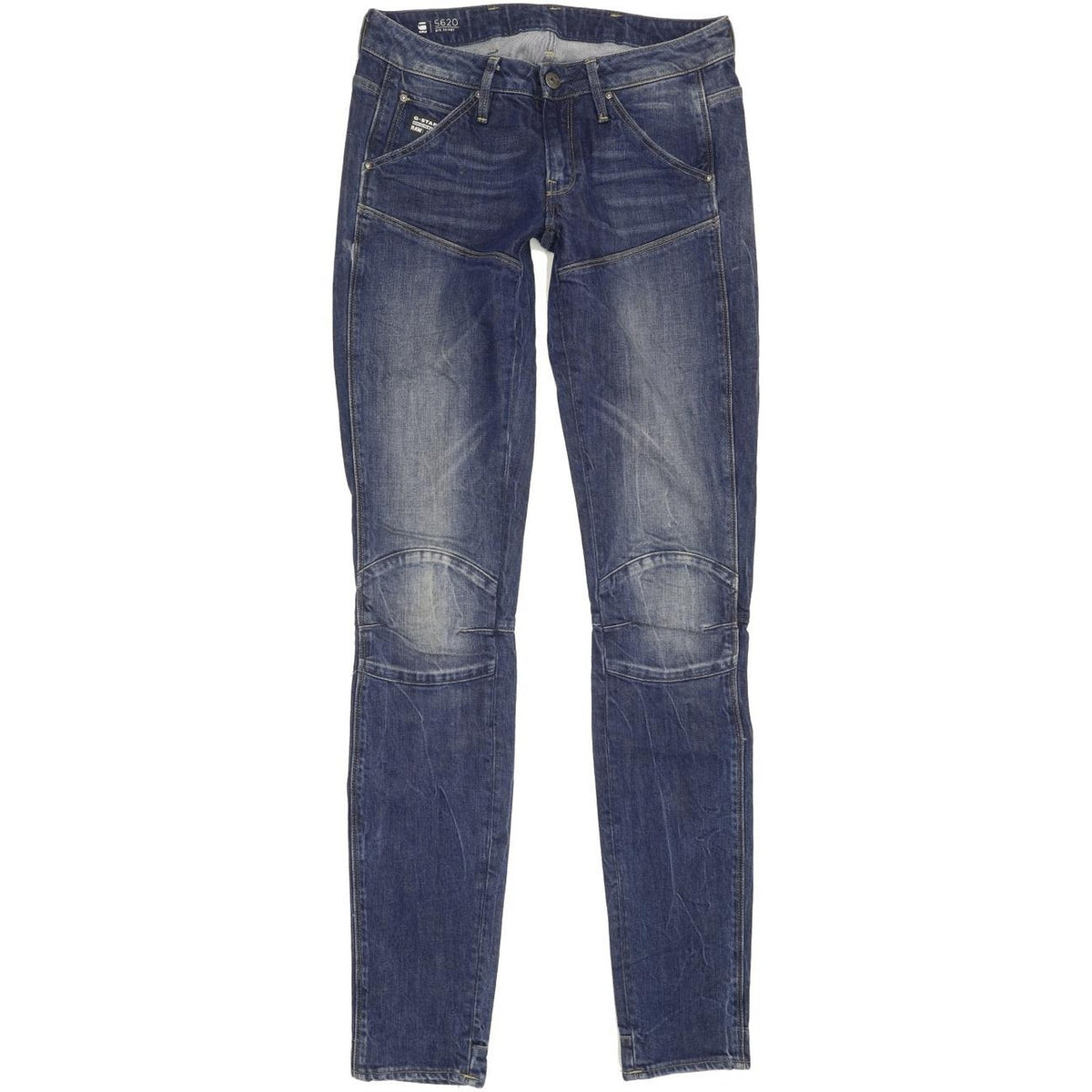 G-Star 5620 Mid Women Blue Skinny Slim Stretch Jeans W26 L34