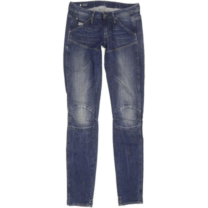 G-Star 5620 Mid Women Blue Skinny Slim Stretch Jeans W26 L34
