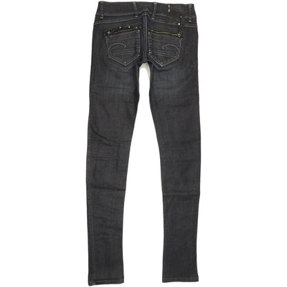 G-Star Fender Women Navy Skinny Slim Stretch Jeans W27 L34