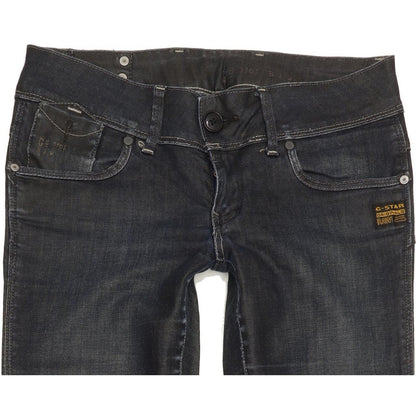 G-Star Fender Women Navy Skinny Slim Stretch Jeans W27 L34