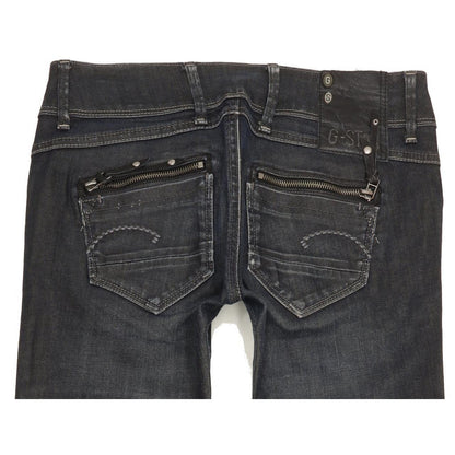 G-Star Fender Women Navy Skinny Slim Stretch Jeans W27 L34