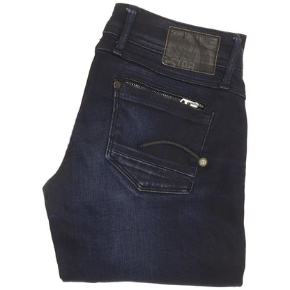 G-Star Women Blue Straight Slim Stretch Jeans W26 L32