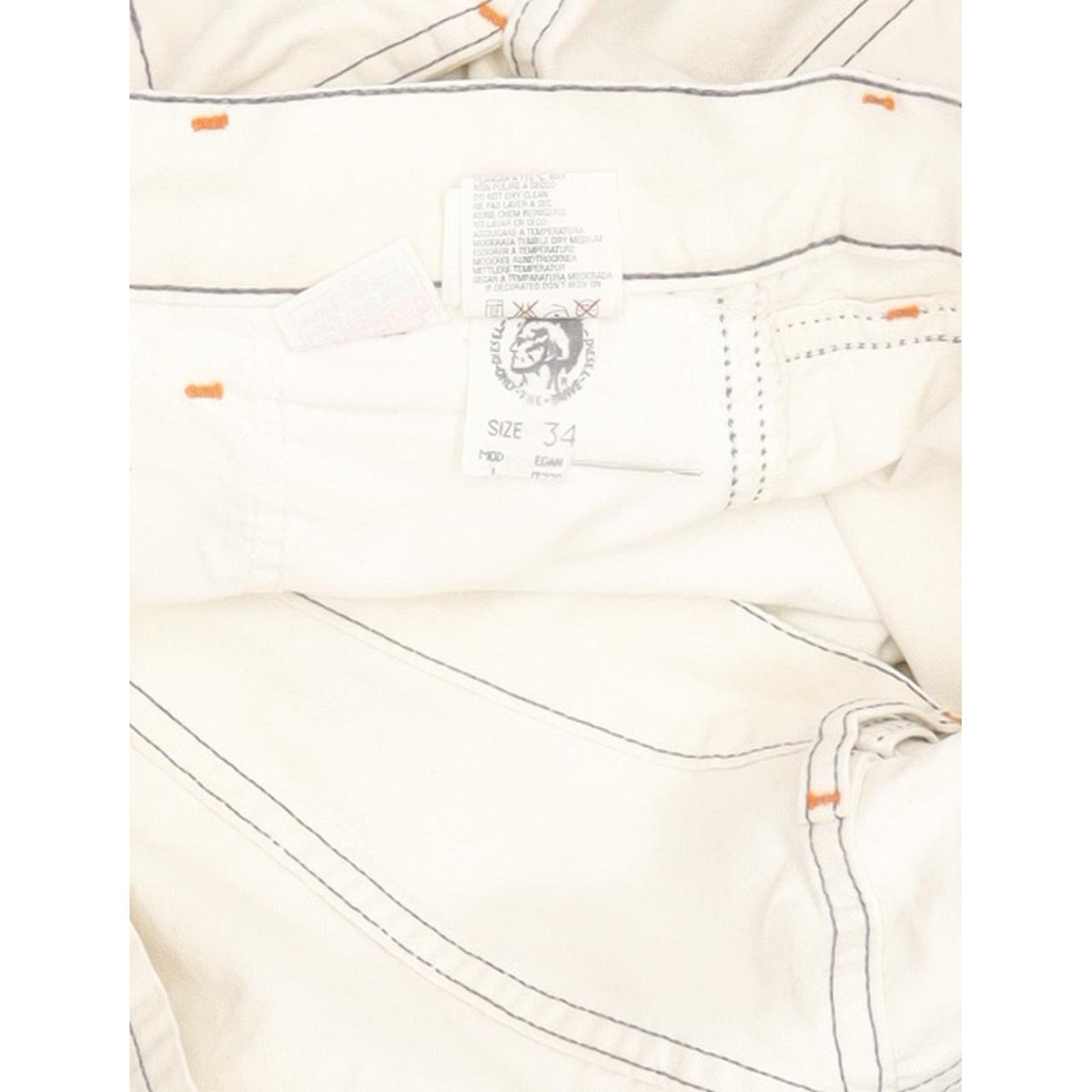 Diesel Egan Men Beige Straight Regular Jeans W34 L32