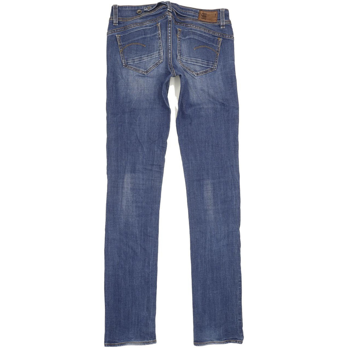 G-Star Midge Saddle Women Blue Straight Slim Stretch Jeans W28 L36