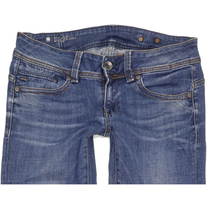 G-Star Midge Saddle Women Blue Straight Slim Stretch Jeans W28 L36