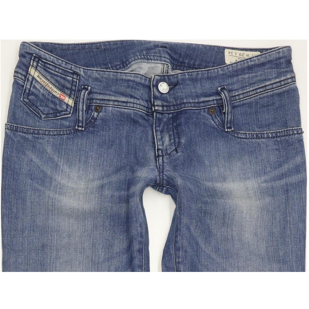 Diesel Matic 008SR Women Blue Straight Slim Stretch Jeans W29 L34