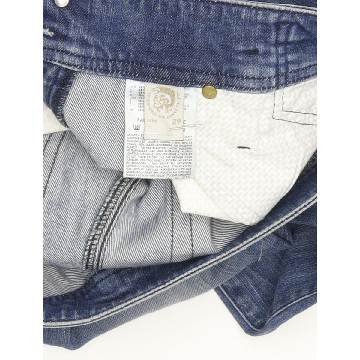 Diesel Matic 008SR Women Blue Straight Slim Stretch Jeans W29 L34