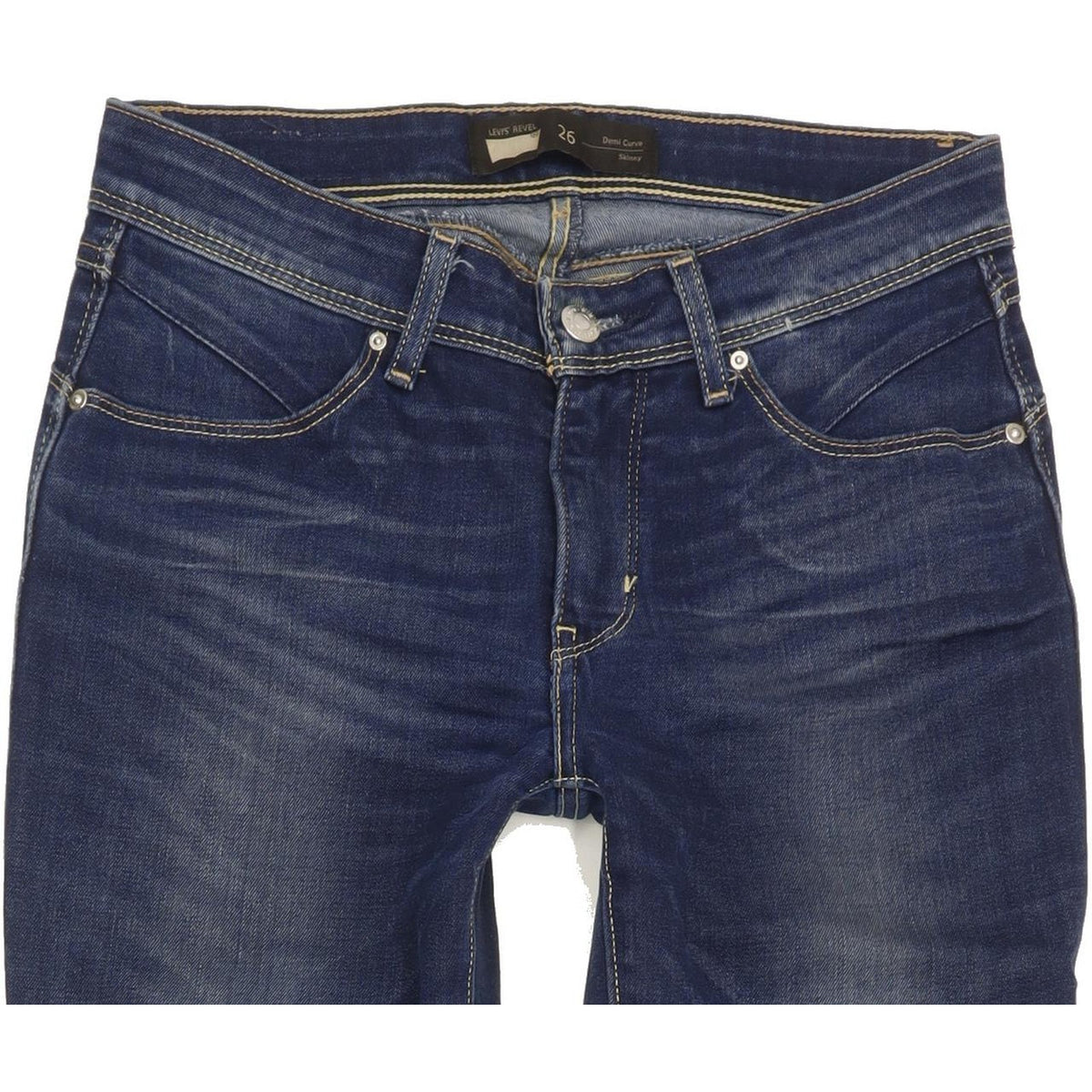 Levi's Revel Demi Curve Women Blue Skinny Slim Stretch Jeans W26 L31