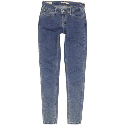 Levi's 710 Super Women Blue Skinny Slim Stretch Jeans W27 L29