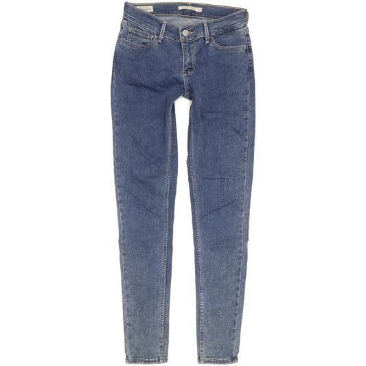 Levi's 710 Super Women Blue Skinny Slim Stretch Jeans W27 L29