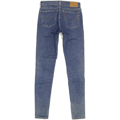 Levi's 710 Super Women Blue Skinny Slim Stretch Jeans W27 L29
