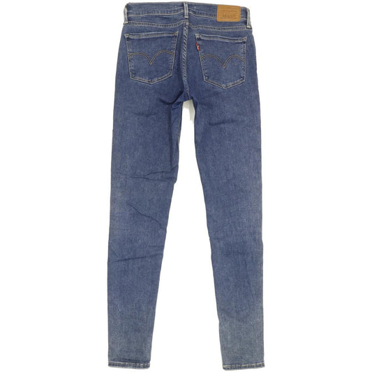 Levi's 710 Super Women Blue Skinny Slim Stretch Jeans W27 L29