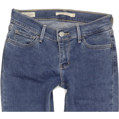 Levi's 710 Super Women Blue Skinny Slim Stretch Jeans W27 L29