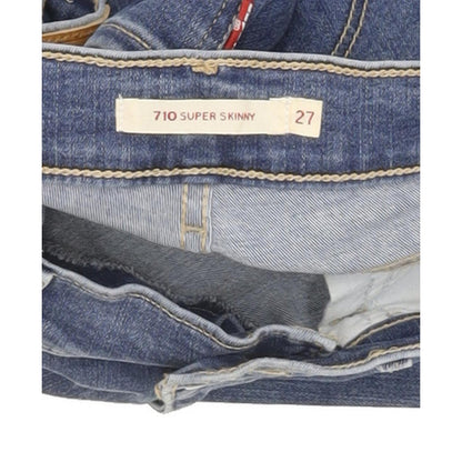 Levi's 710 Super Women Blue Skinny Slim Stretch Jeans W27 L29
