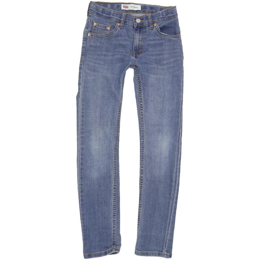 Levi's 510 Kids Blue Skinny Slim Stretch Jeans W24 L27