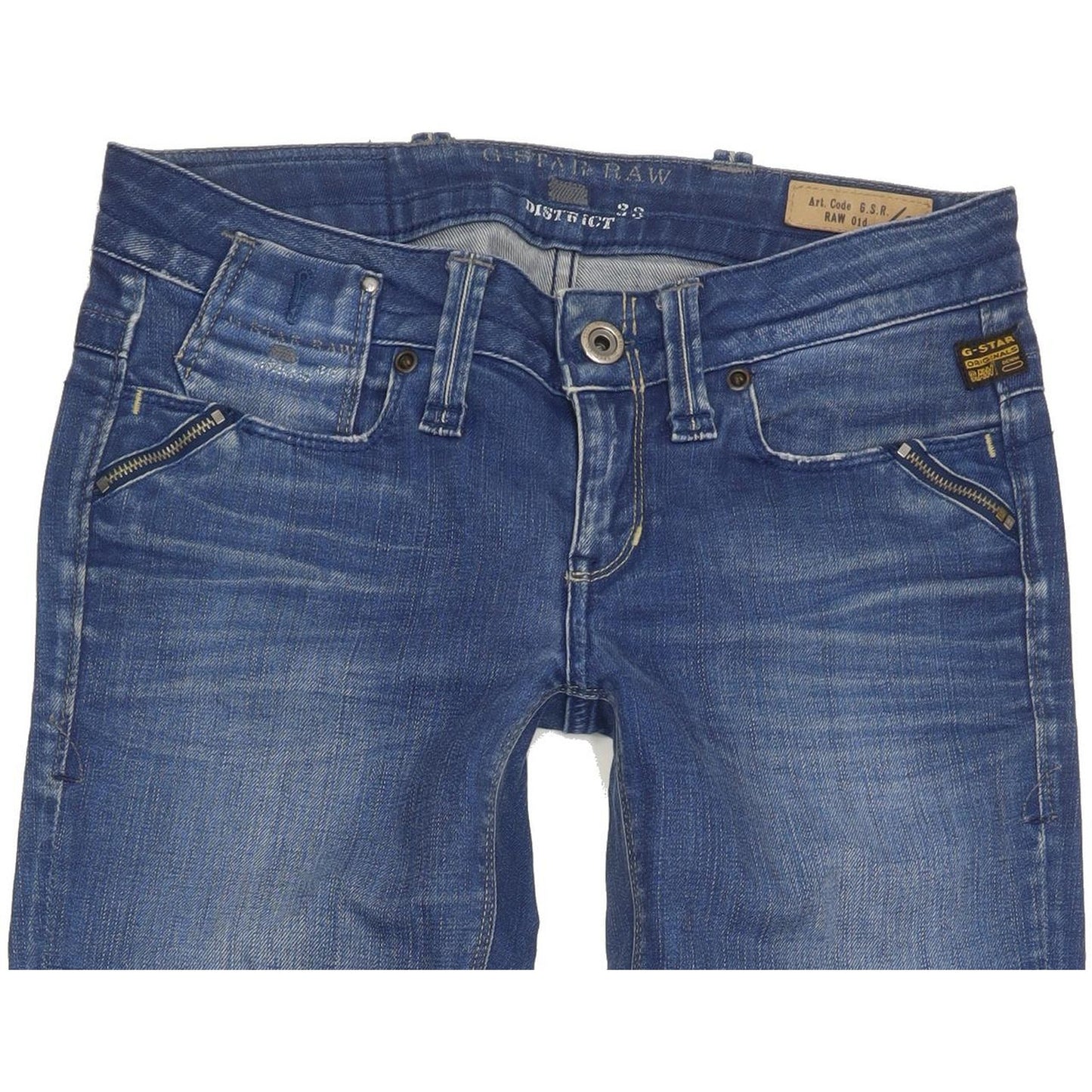 G-Star Austin Women Blue Skinny Slim Stretch Jeans W27 L34