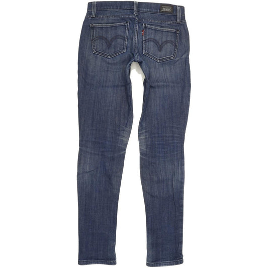 Levi's 524 Women Blue Skinny Slim Stretch Jeans W28 L31