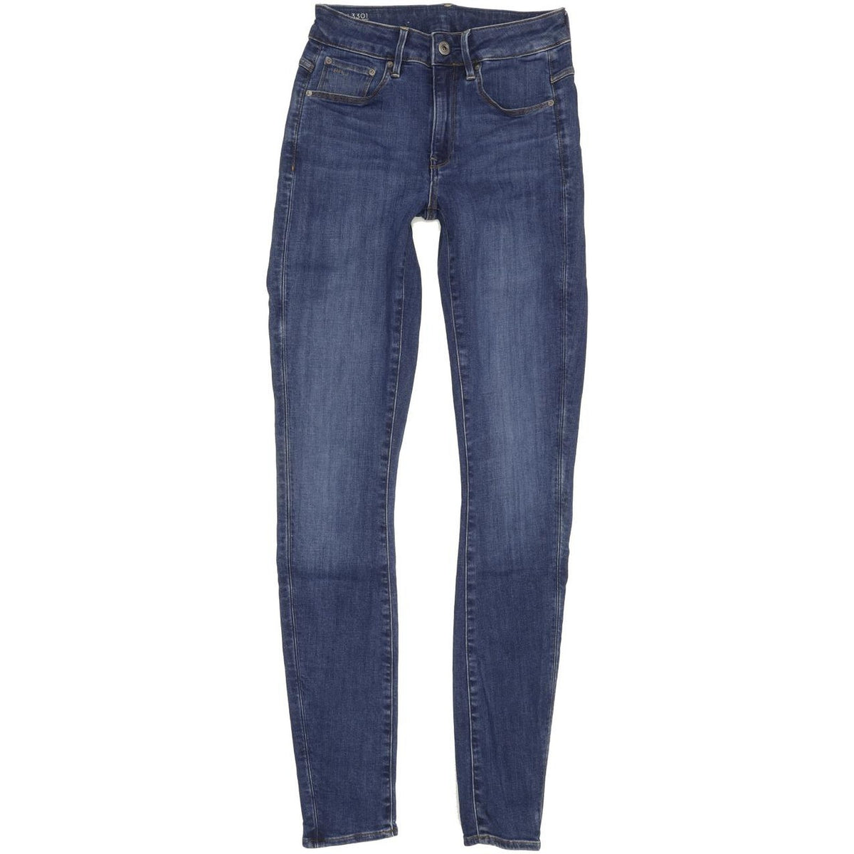 G-Star 3301 Women Blue Skinny Slim Stretch Jeans W26 L32