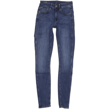 G-Star 3301 Women Blue Skinny Slim Stretch Jeans W26 L32