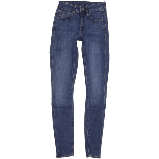 G-Star 3301 Women Blue Skinny Slim Stretch Jeans W26 L32
