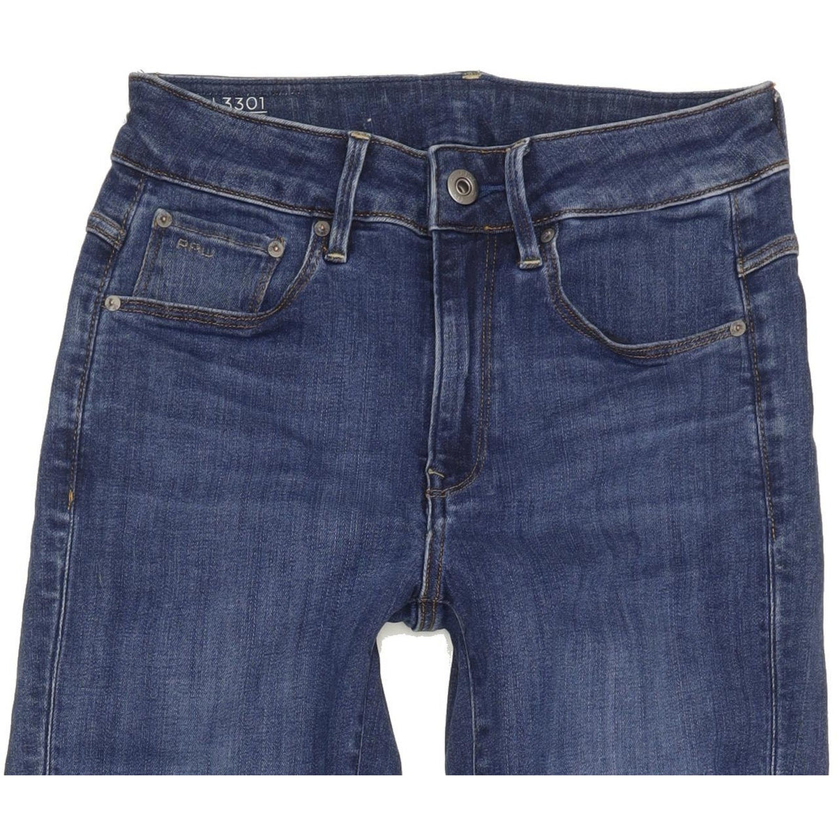 G-Star 3301 Women Blue Skinny Slim Stretch Jeans W26 L32