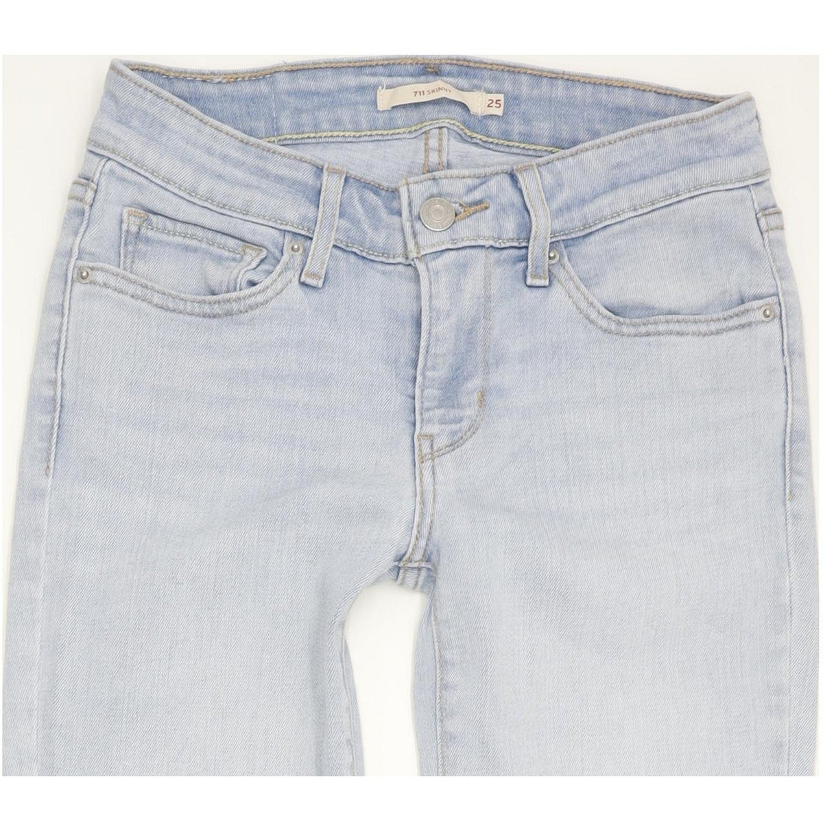 Levi's 711 Women Blue Skinny Slim Stretch Jeans W25 L30
