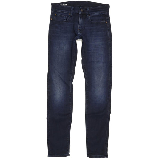 G-Star Revend Women Navy Skinny Slim Stretch Jeans W28 L32