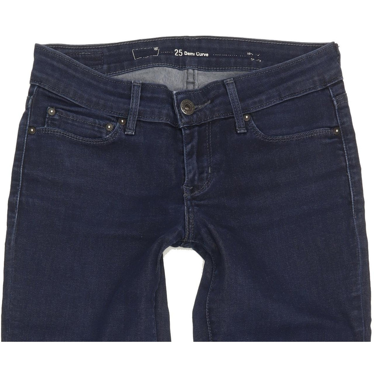 Levi's Demi Curve Women Navy Skinny Slim Stretch Jeans W25 L30
