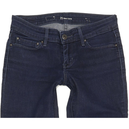 Levi's Demi Curve Women Navy Skinny Slim Stretch Jeans W25 L30