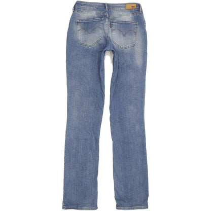 Levi's Bold Curve Women Blue Straight Slim Stretch Jeans W29 L34