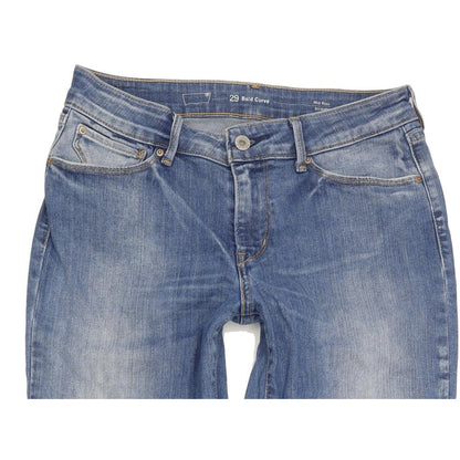 Levi's Bold Curve Women Blue Straight Slim Stretch Jeans W29 L34