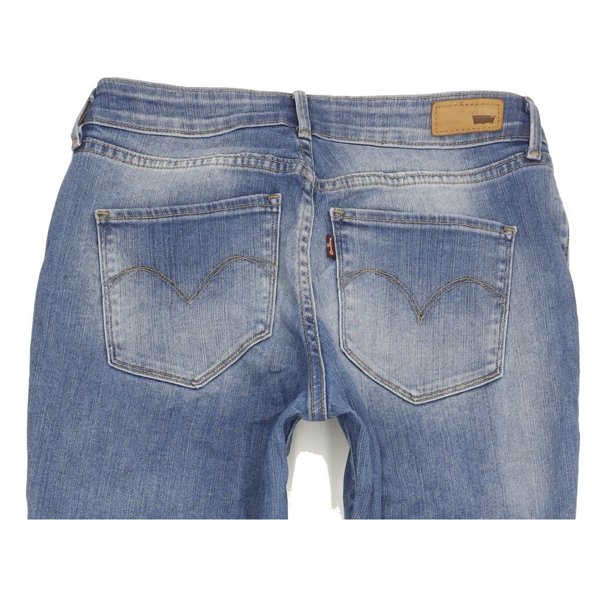 Levi's Bold Curve Women Blue Straight Slim Stretch Jeans W29 L34