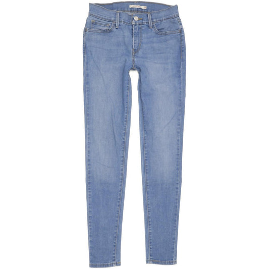 Levi's 710 Super Women Blue Skinny Slim Stretch Jeans W28 L29