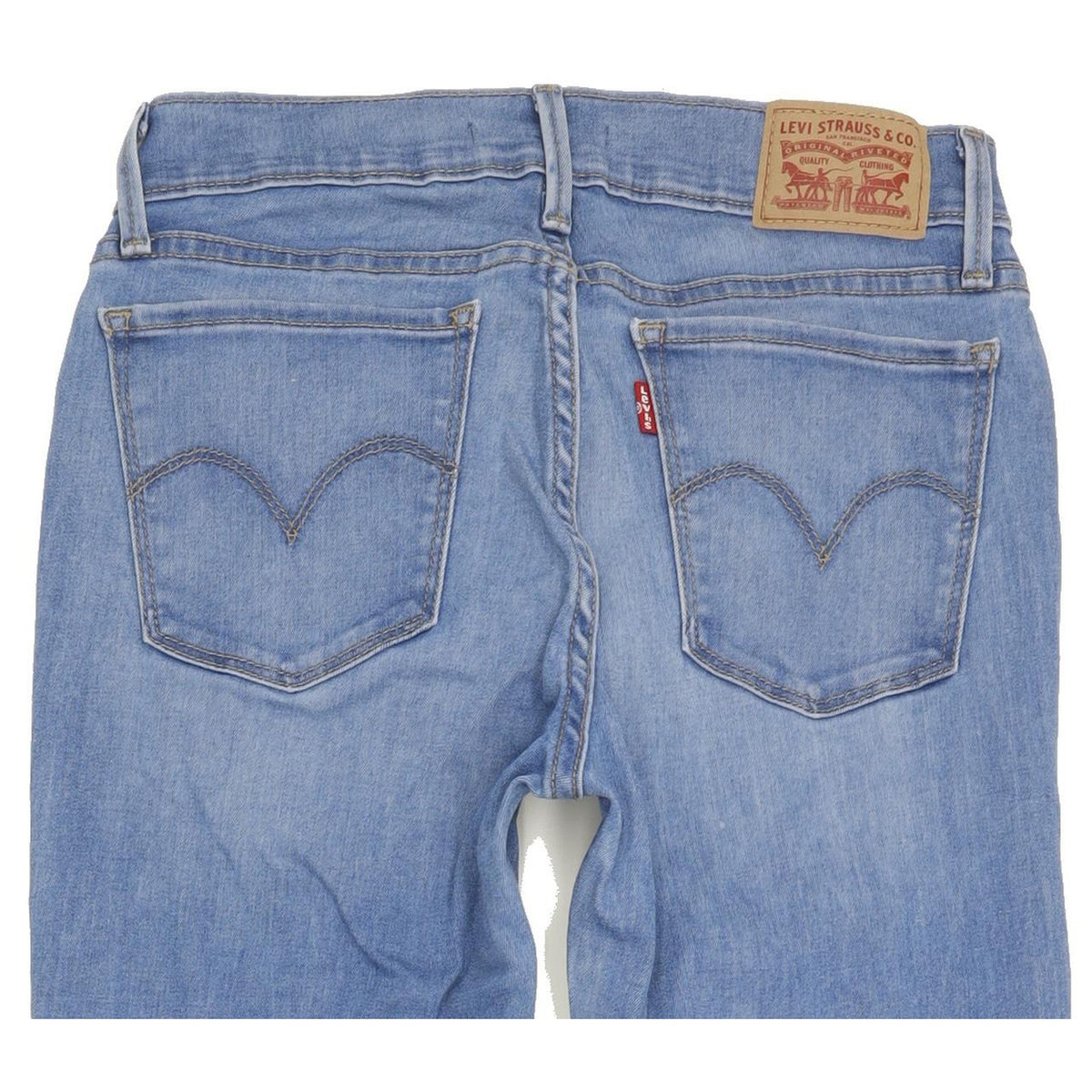 Levi's 710 Super Women Blue Skinny Slim Stretch Jeans W28 L29