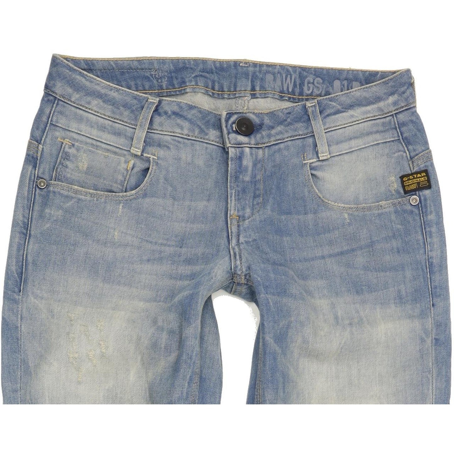 G-Star New Radar Women Blue Skinny Slim Stretch Jeans W26 L34