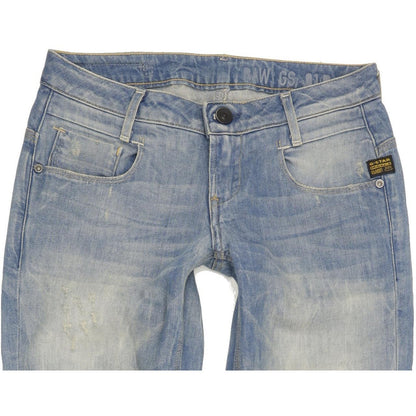 G-Star New Radar Women Blue Skinny Slim Stretch Jeans W26 L34