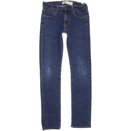 Levi's 510 Kids Blue Skinny Slim Stretch Jeans W26 L28